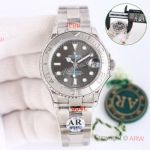 AR Factory Replica Rolex Yacht Master 37mm Dark Rhodium Swiss 2824 Movement